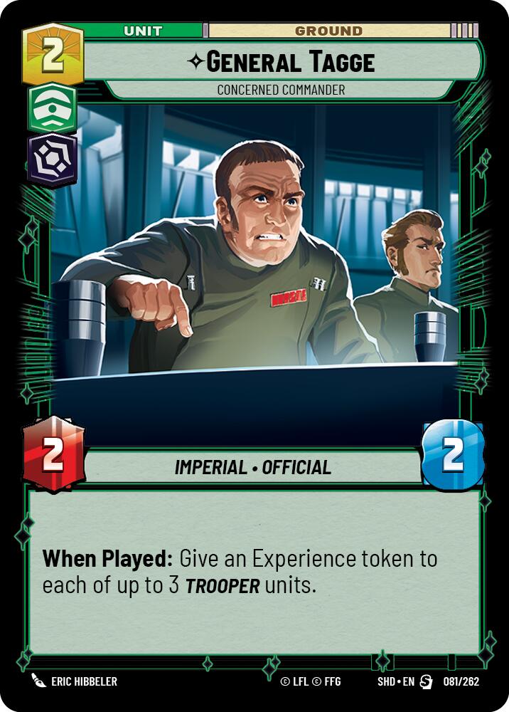 General Tagge - Concerned Commander (081/262) (081/262) [Shadows of the Galaxy] | Odin's Place