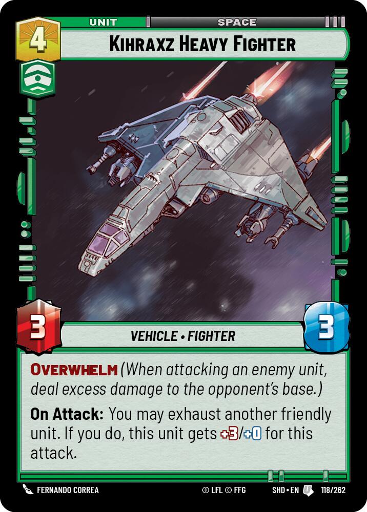 Kihraxz Heavy Fighter (118/262) (118/262) [Shadows of the Galaxy] | Odin's Place