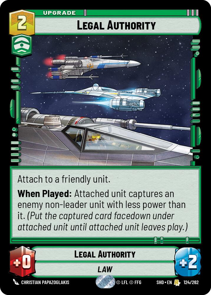 Legal Authority (124/262) (124/262) [Shadows of the Galaxy] | Odin's Place
