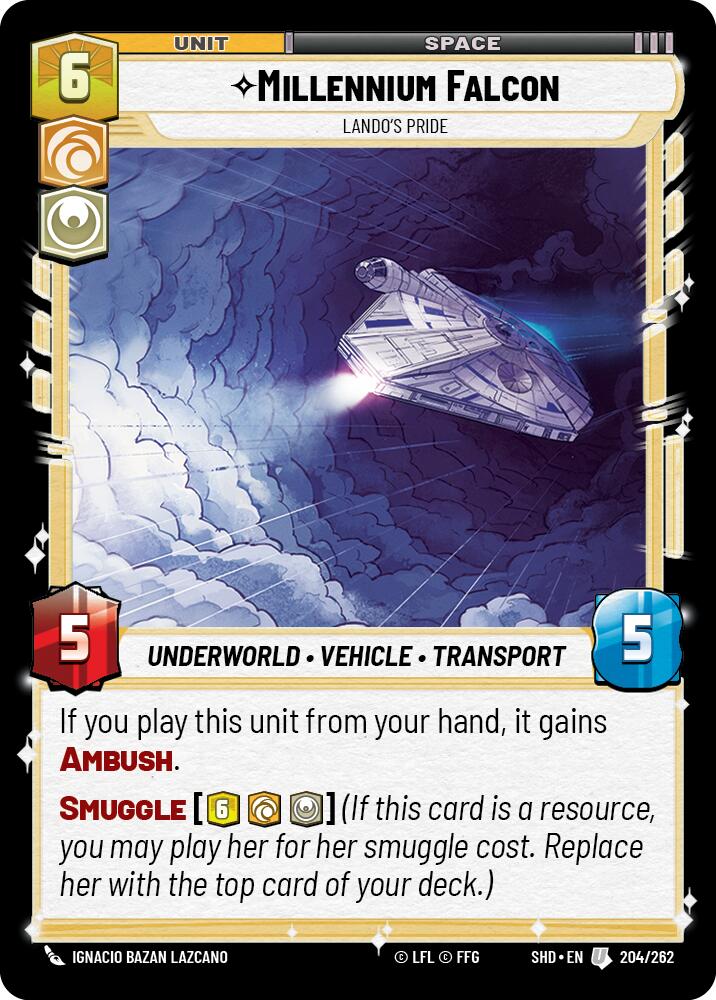 Millennium Falcon - Lando's Pride (204/262) (204/262) [Shadows of the Galaxy] | Odin's Place