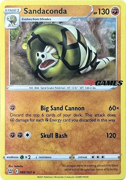 Sandaconda (082/163) (EB Games Exclusive) [Sword & Shield: Battle Styles] | Odin's Place