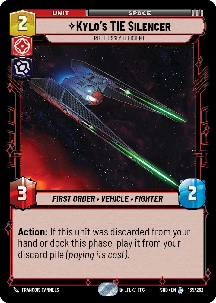 Kylo's TIE Silencer - Ruthlessly Efficient (135/262) (135/262) [Shadows of the Galaxy] | Odin's Place