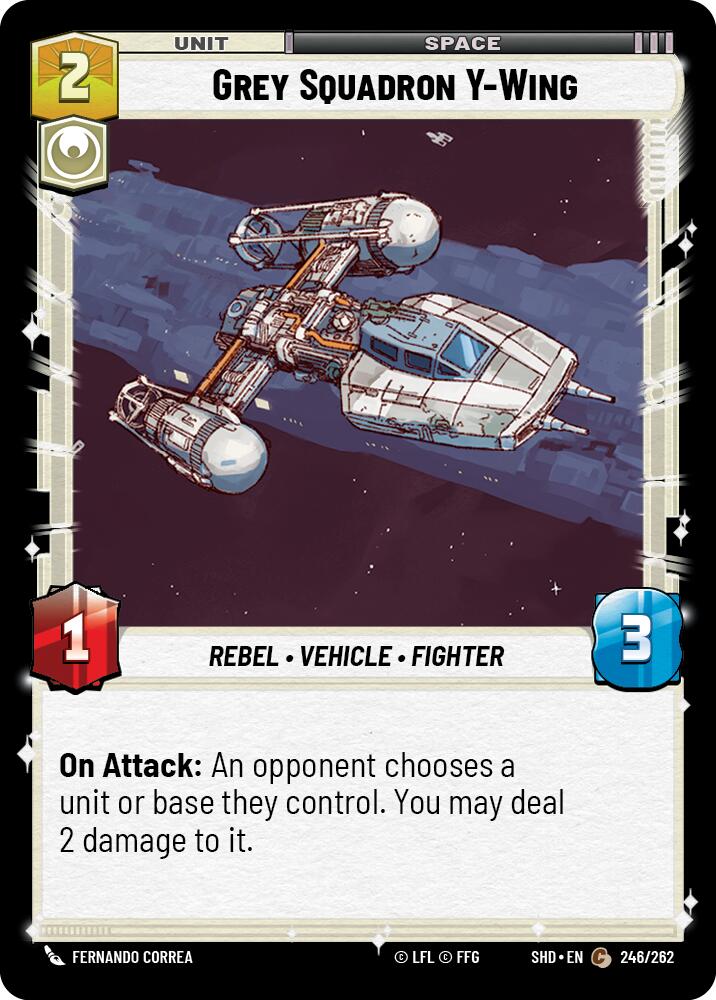 Grey Squadron Y-Wing (246/262) (246/262) [Shadows of the Galaxy] | Odin's Place
