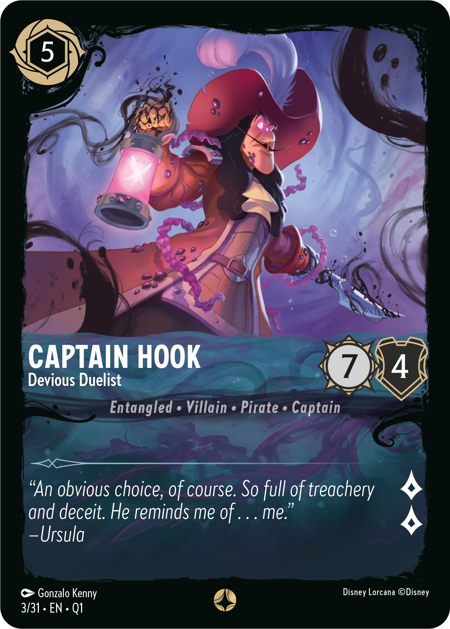 Captain Hook - Devious Duelist (3/31) [Illumineer's Quest: Deep Trouble] | Odin's Place