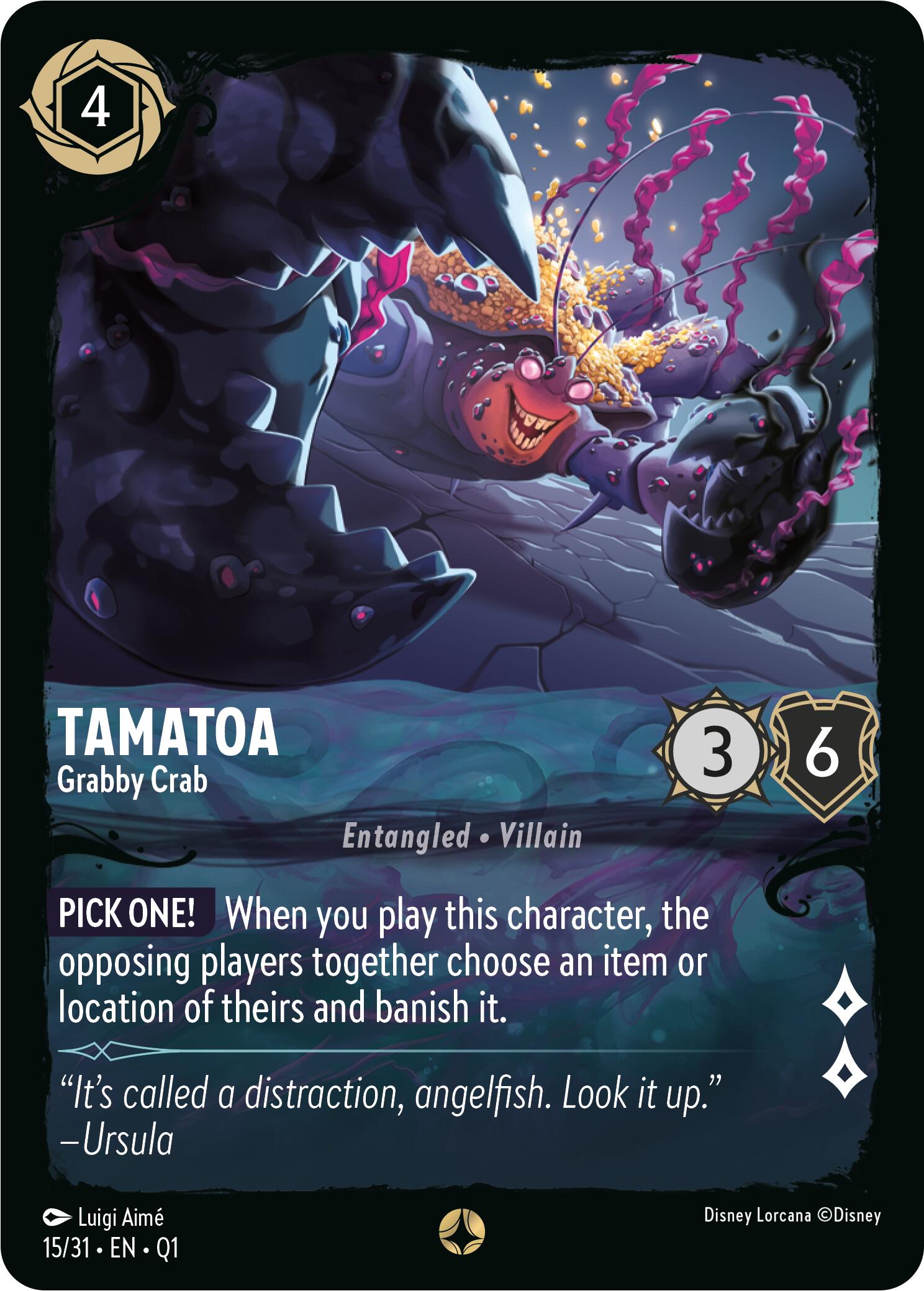 Tamatoa - Grabby Crab (15/31) [Illumineer's Quest: Deep Trouble] | Odin's Place