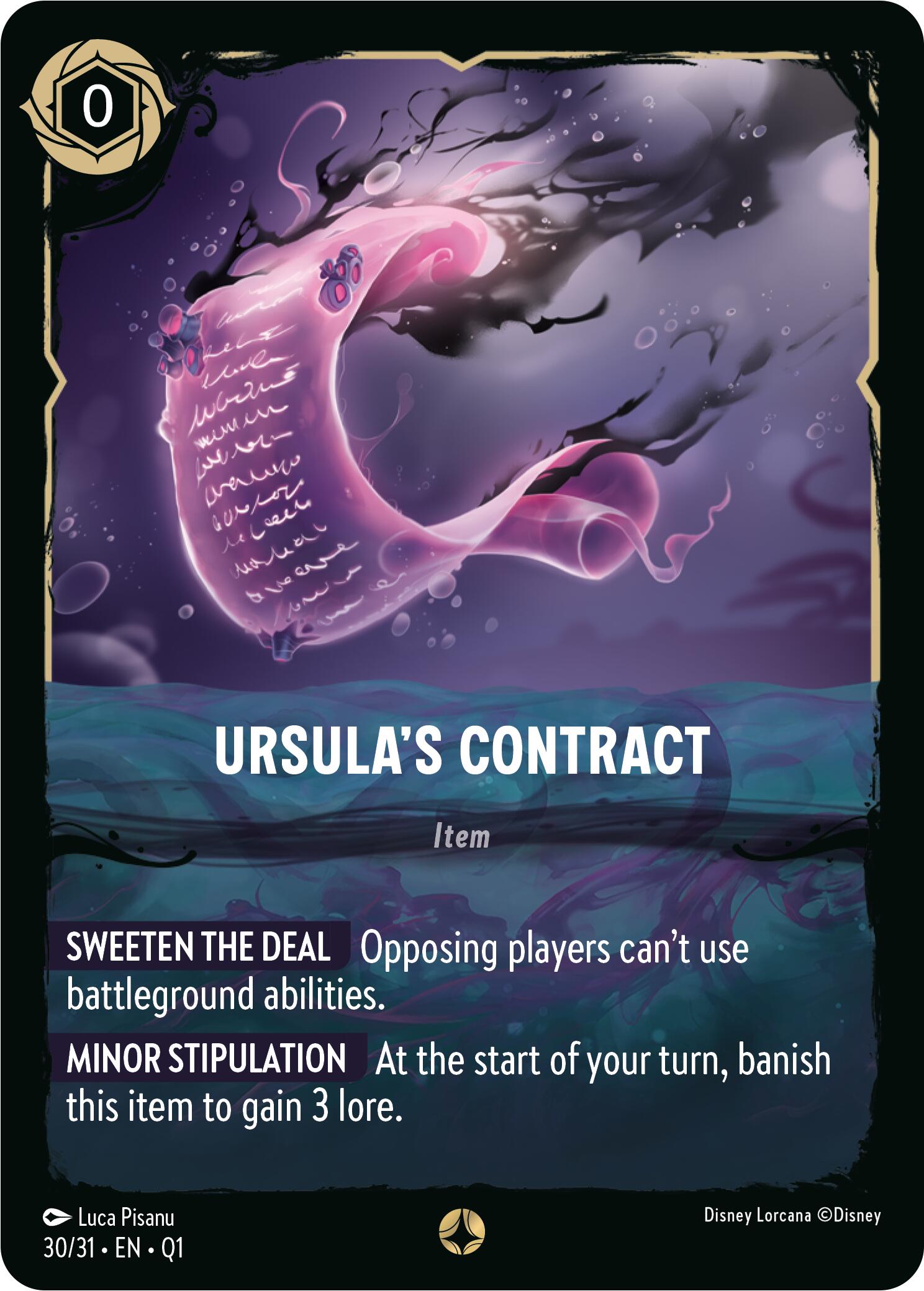 Ursula's Contract (30/31) [Illumineer's Quest: Deep Trouble] | Odin's Place