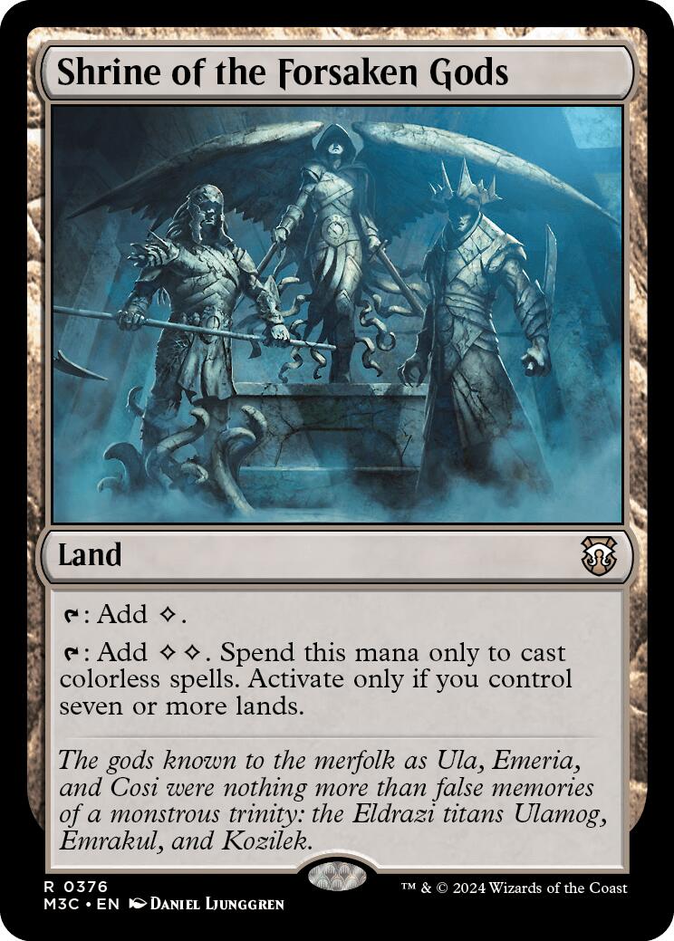 Shrine of the Forsaken Gods [Modern Horizons 3 Commander] | Odin's Place