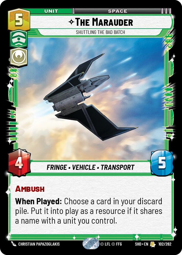 The Marauder - Shuttling the Bad Batch (102/262) (102/262) [Shadows of the Galaxy] | Odin's Place