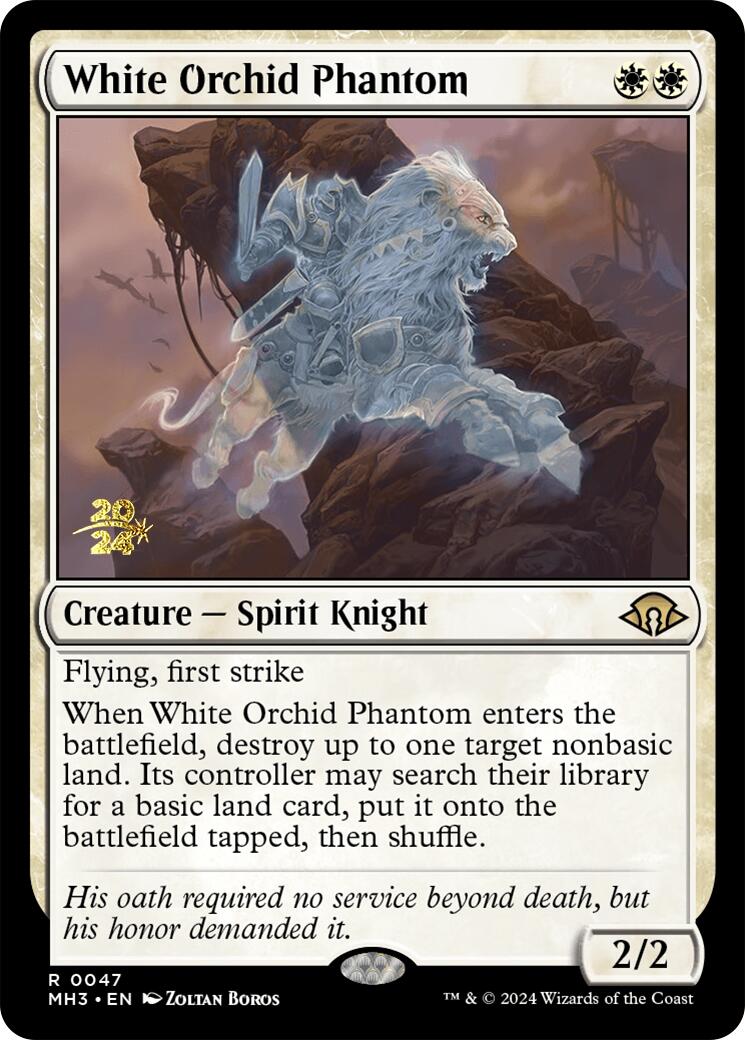 White Orchid Phantom [Modern Horizons 3 Prerelease Promos] | Odin's Place