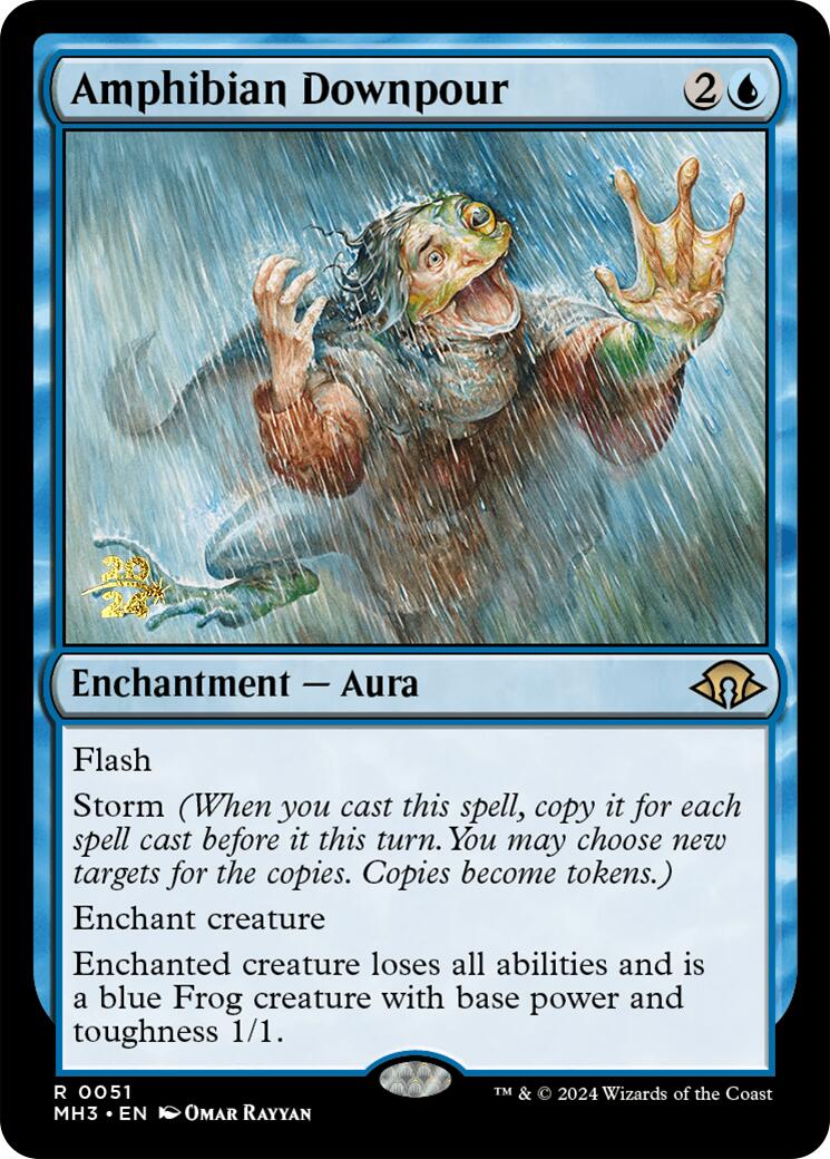 Amphibian Downpour [Modern Horizons 3 Prerelease Promos] | Odin's Place