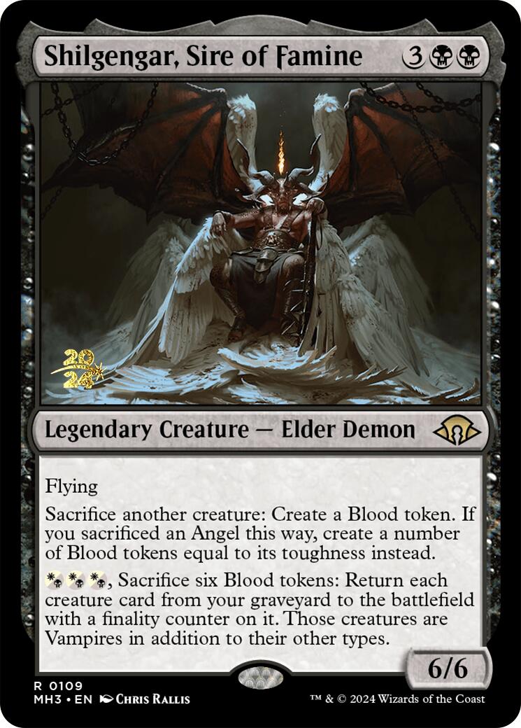 Shilgengar, Sire of Famine [Modern Horizons 3 Prerelease Promos] | Odin's Place