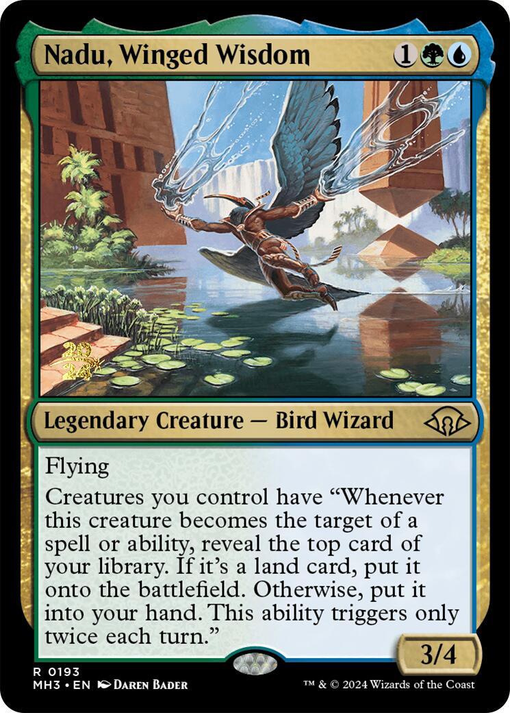 Nadu, Winged Wisdom [Modern Horizons 3 Prerelease Promos] | Odin's Place