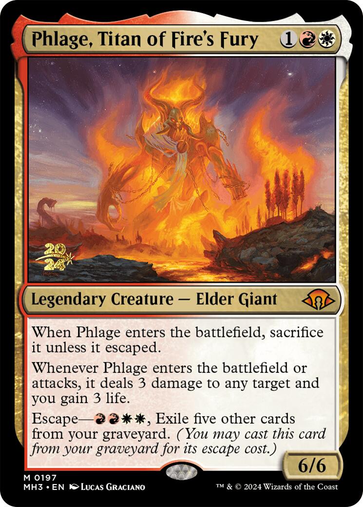 Phlage, Titan of Fire's Fury [Modern Horizons 3 Prerelease Promos] | Odin's Place