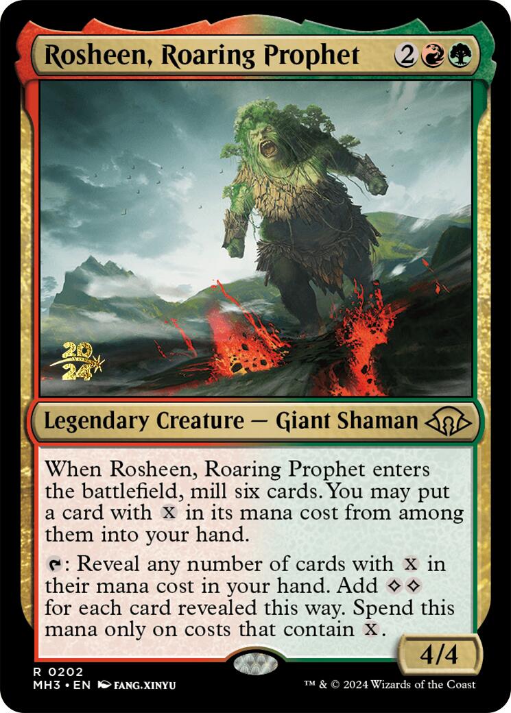 Rosheen, Roaring Prophet [Modern Horizons 3 Prerelease Promos] | Odin's Place