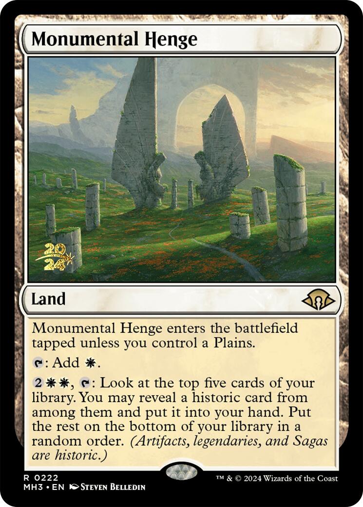 Monumental Henge [Modern Horizons 3 Prerelease Promos] | Odin's Place