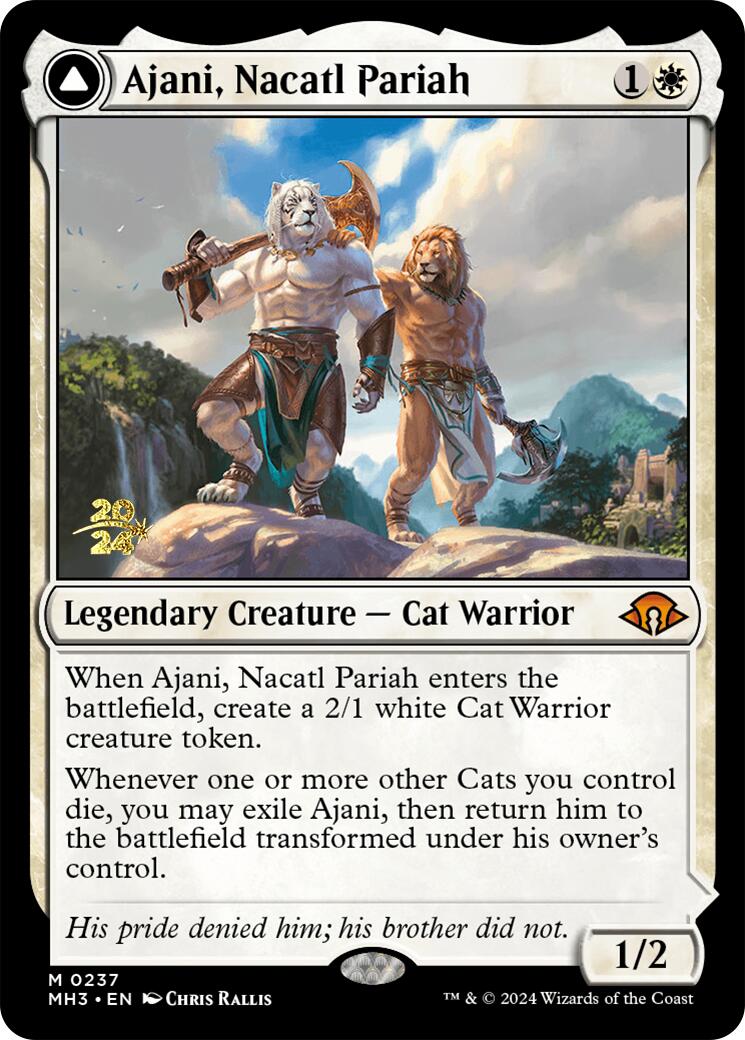 Ajani, Nacatl Pariah [Modern Horizons 3 Prerelease Promos] | Odin's Place