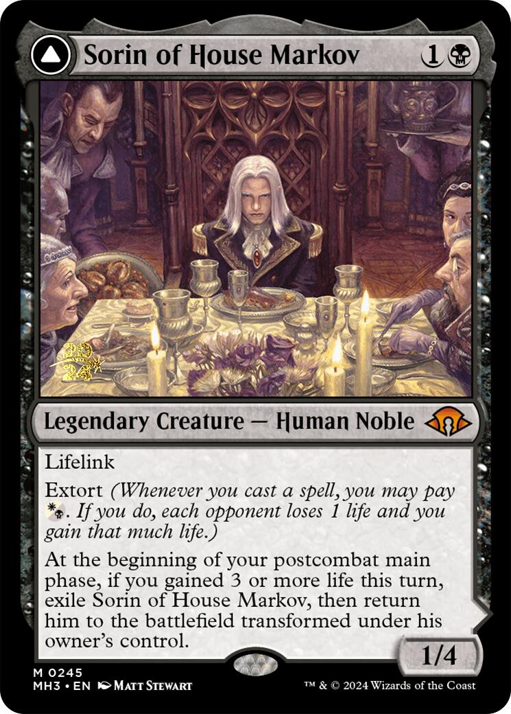 Sorin of House Markov [Modern Horizons 3 Prerelease Promos] | Odin's Place
