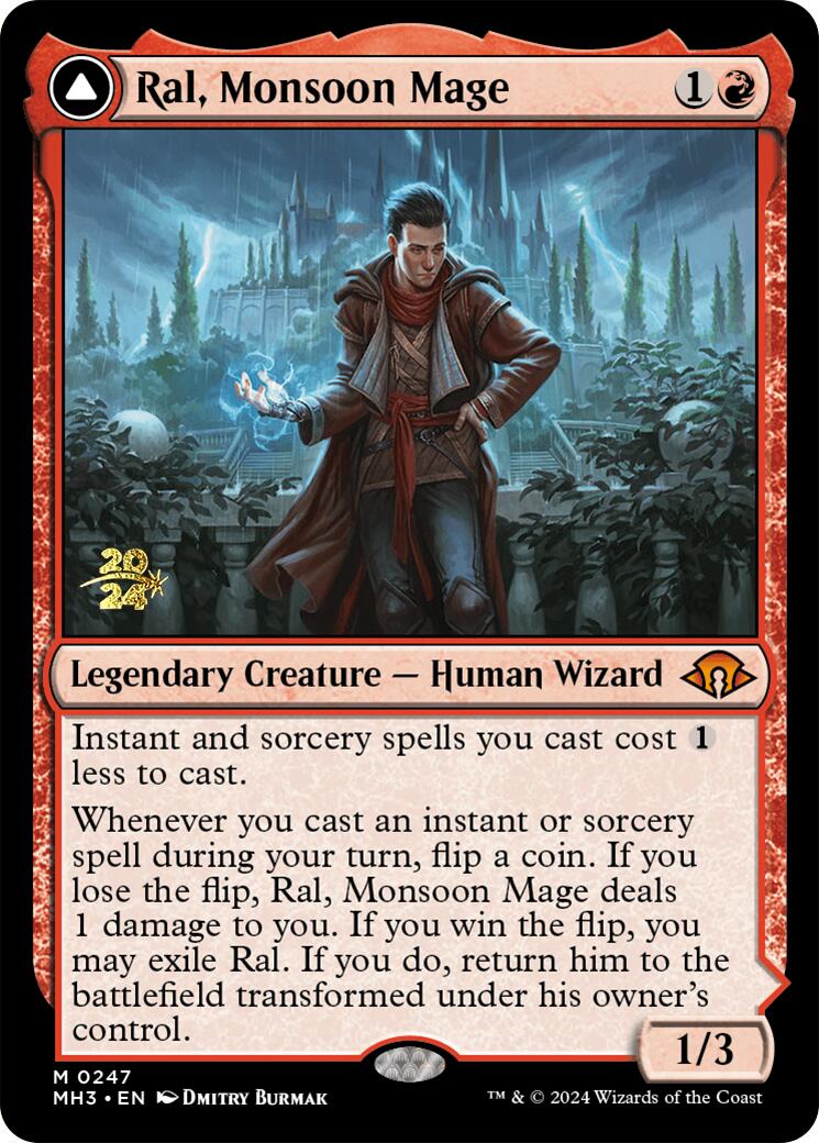 Ral, Monsoon Mage [Modern Horizons 3 Prerelease Promos] | Odin's Place