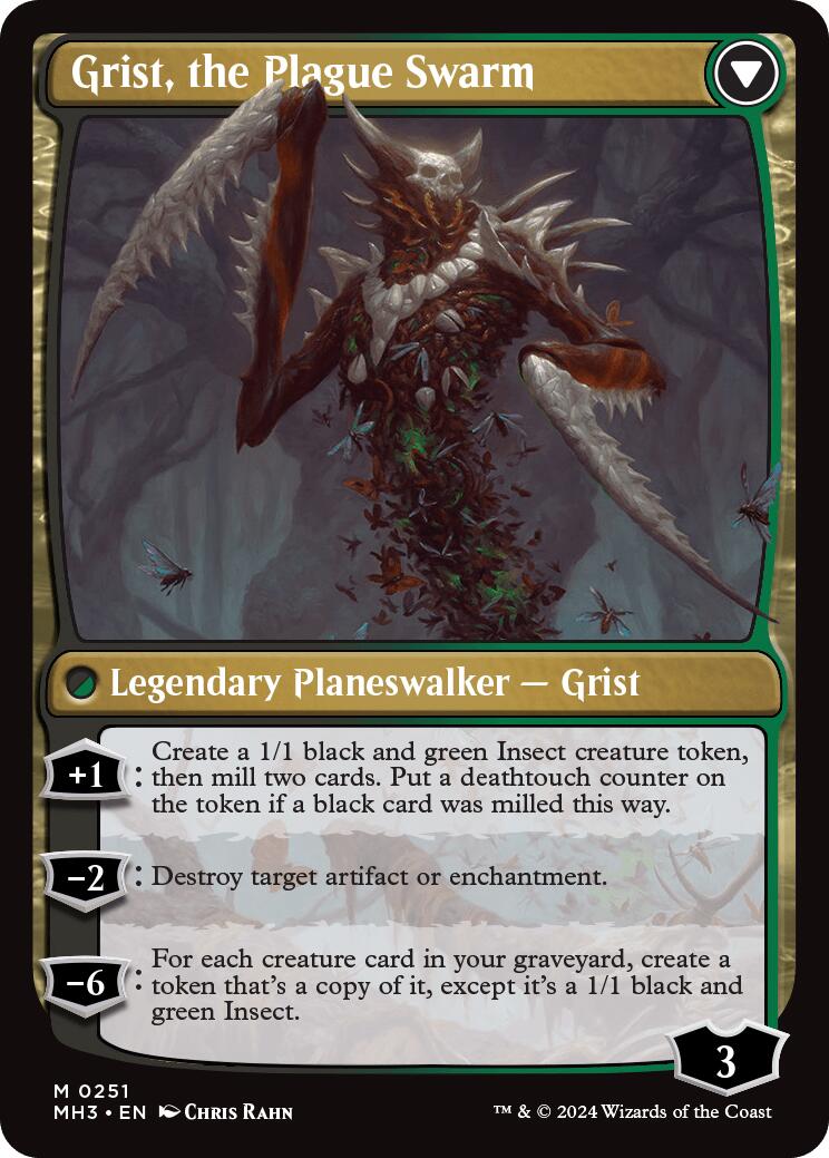 Grist, Voracious Larva [Modern Horizons 3 Prerelease Promos] | Odin's Place