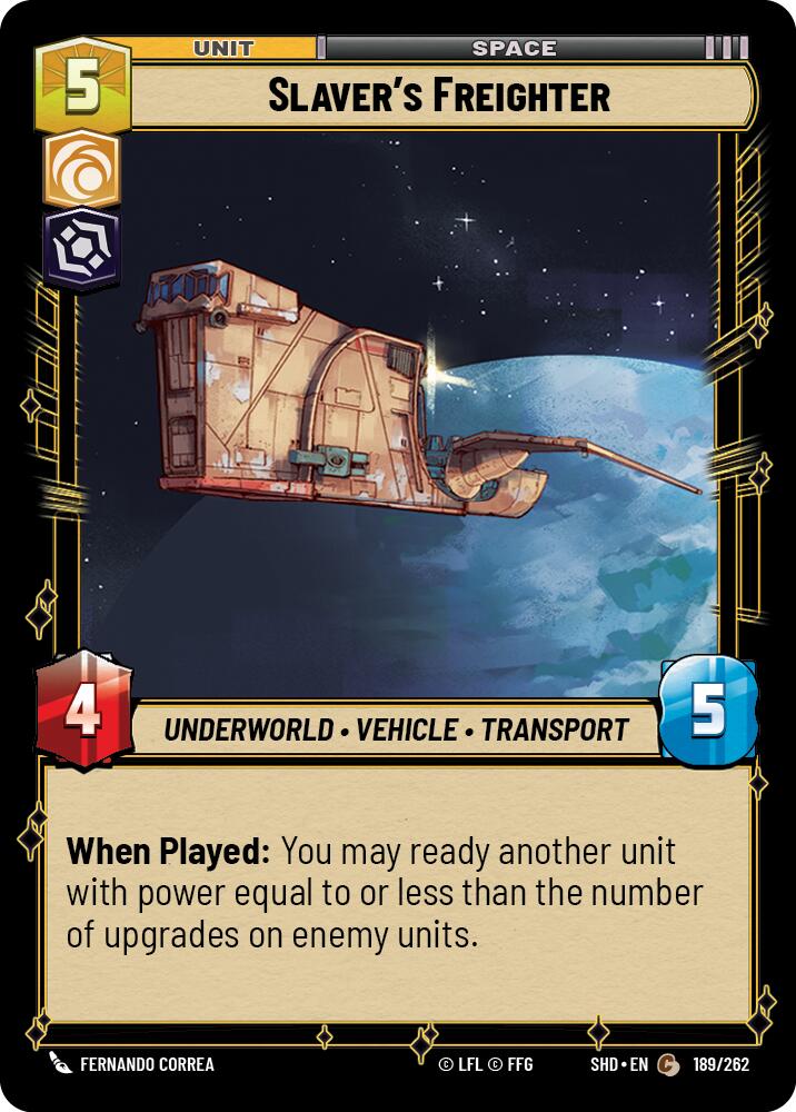 Slaver's Freighter (189/262) (189/262) [Shadows of the Galaxy] | Odin's Place