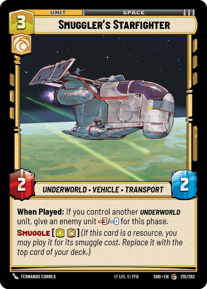 Smuggler's Starfighter (215/262) (215/262) [Shadows of the Galaxy] | Odin's Place