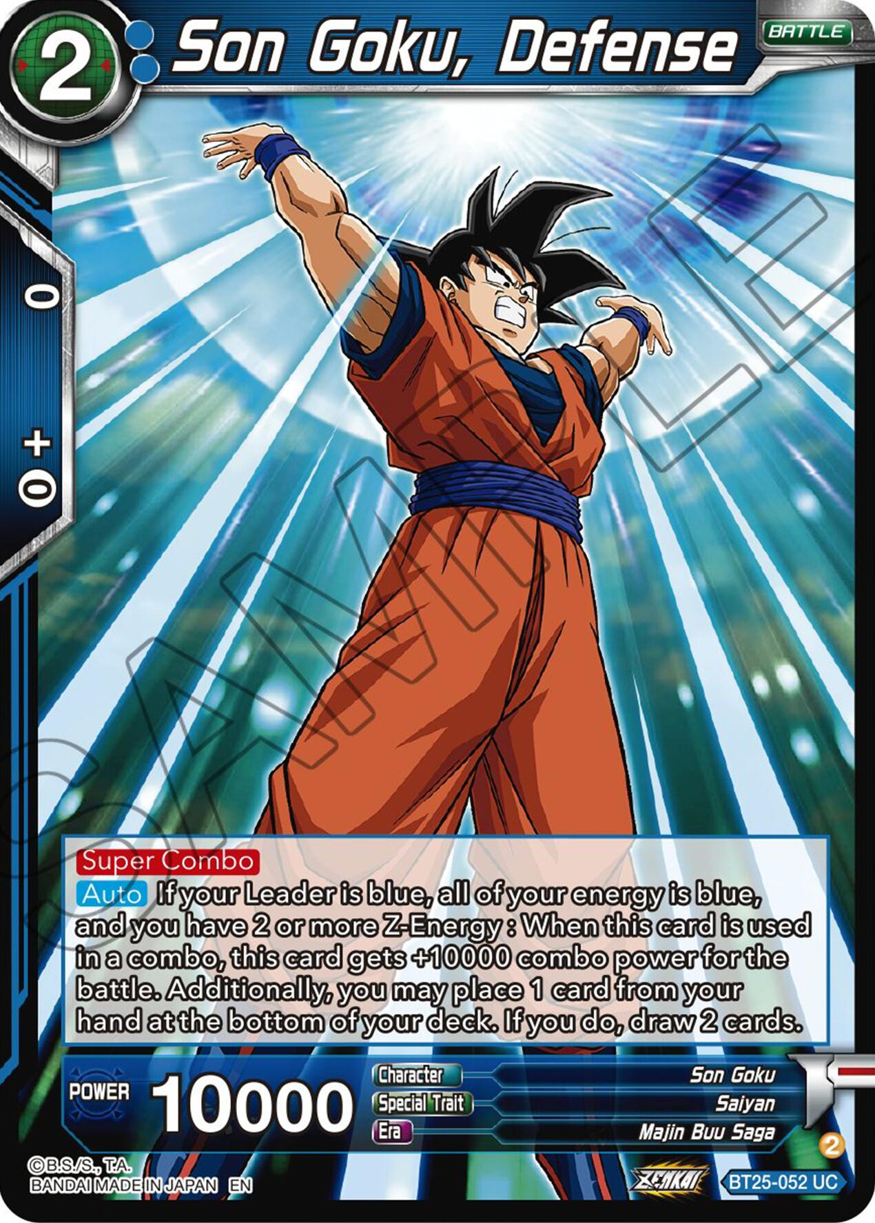 Son Goku, Defense (BT25-052) [Legend of the Dragon Balls] | Odin's Place
