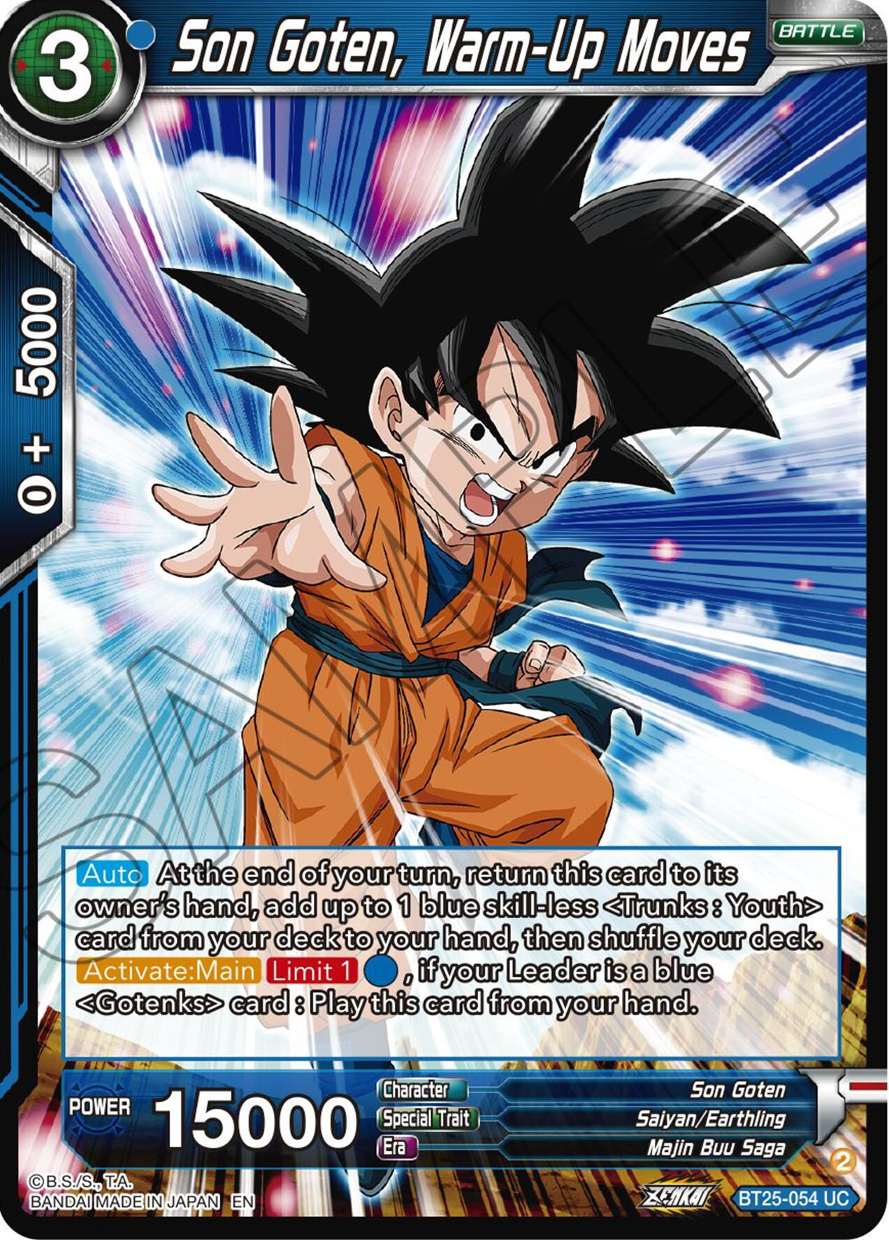 Son Goten, Warm-Up Moves (BT25-054) [Legend of the Dragon Balls] | Odin's Place