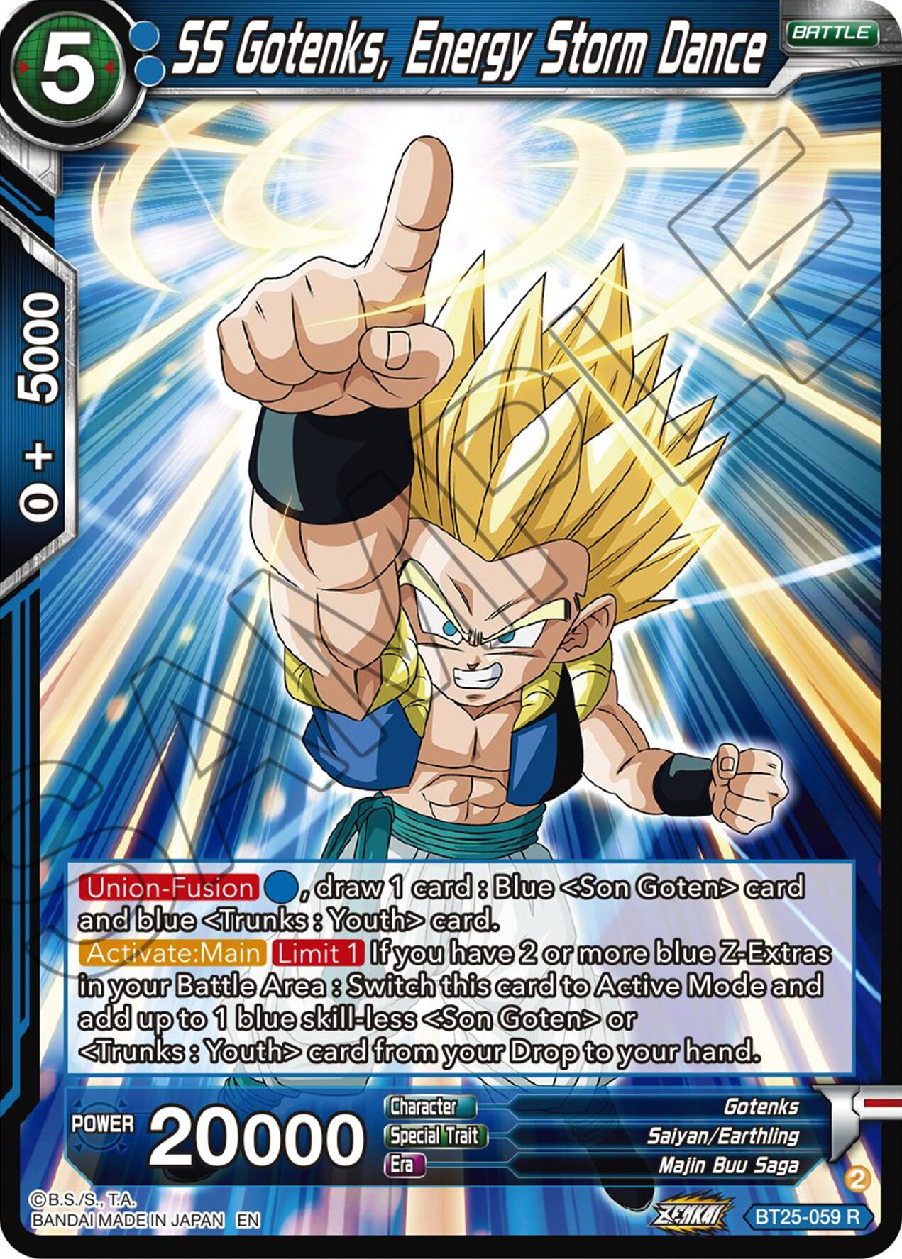SS Gotenks, Energy Storm Dance (BT25-059) [Legend of the Dragon Balls] | Odin's Place