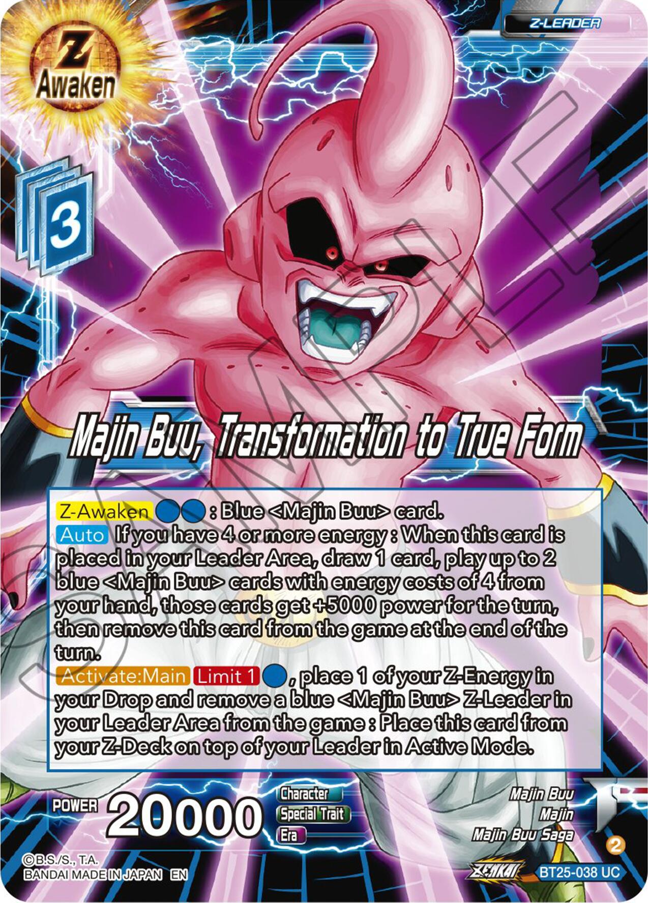 Majin Buu, Transformation to True Form (BT25-038) [Legend of the Dragon Balls] | Odin's Place