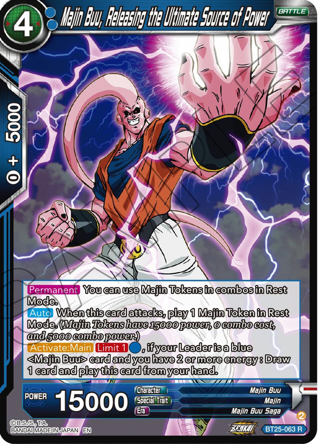 Majin Buu, Releasing the Ultimate Source of Power (BT25-063) [Legend of the Dragon Balls] | Odin's Place