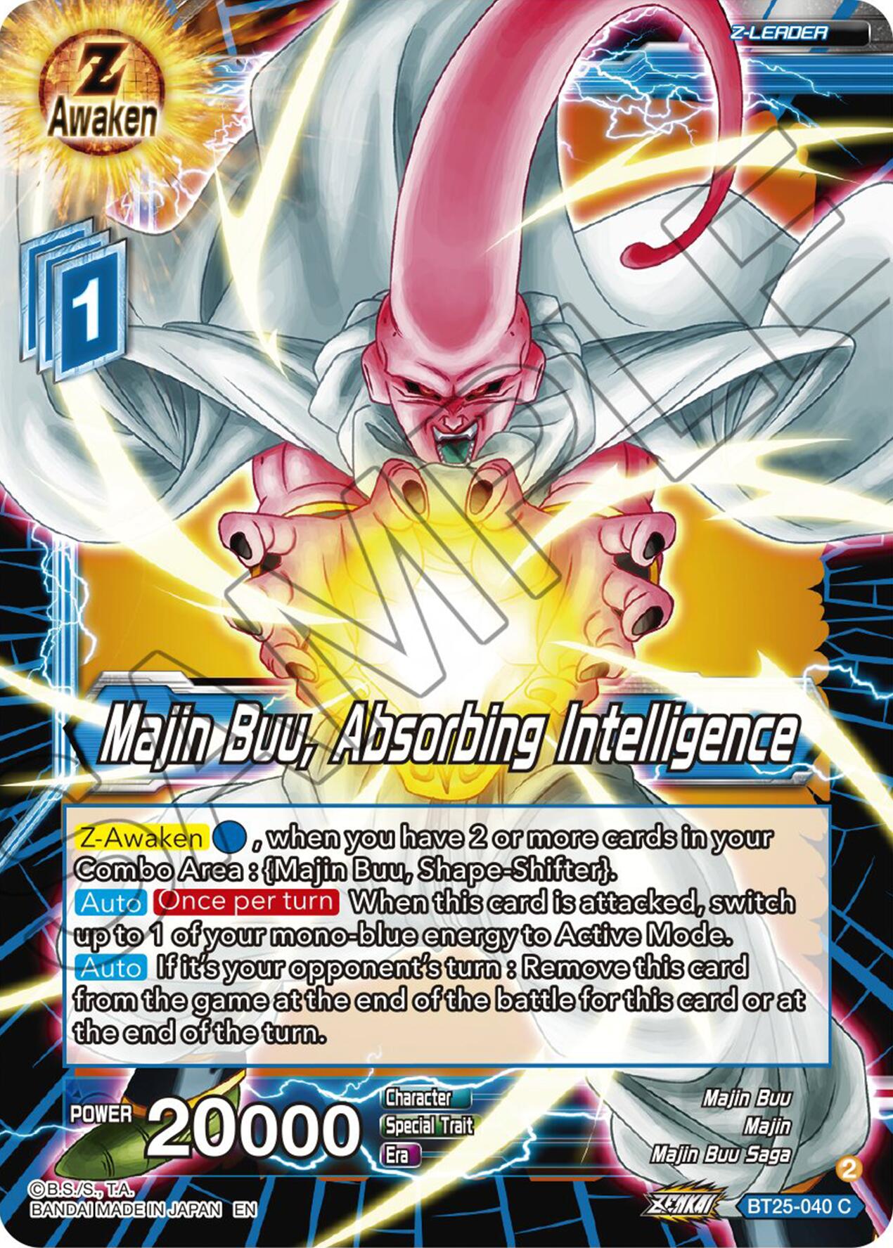 Majin Buu, Absorbing Intelligence (BT25-040) [Legend of the Dragon Balls] | Odin's Place