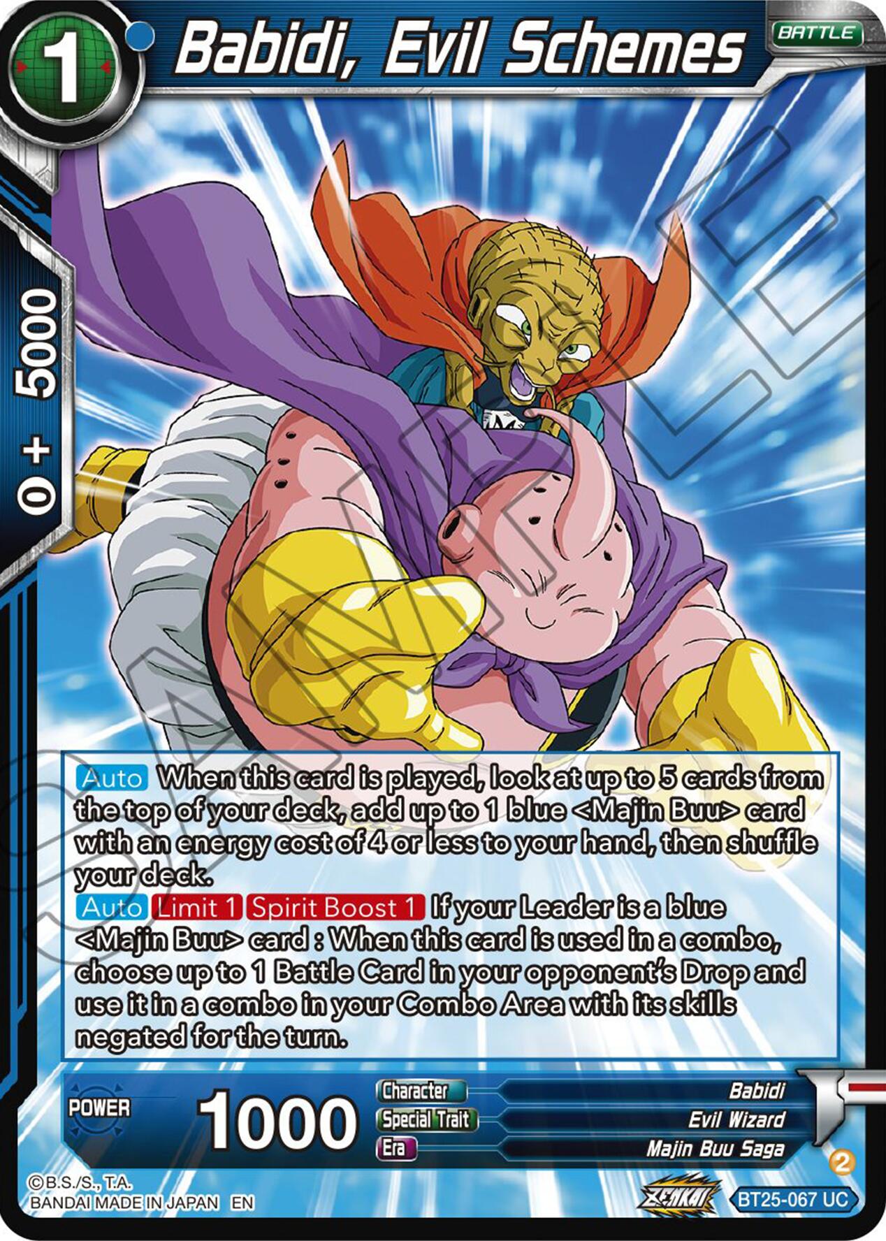 Babidi, Evil Schemes (BT25-067) [Legend of the Dragon Balls] | Odin's Place