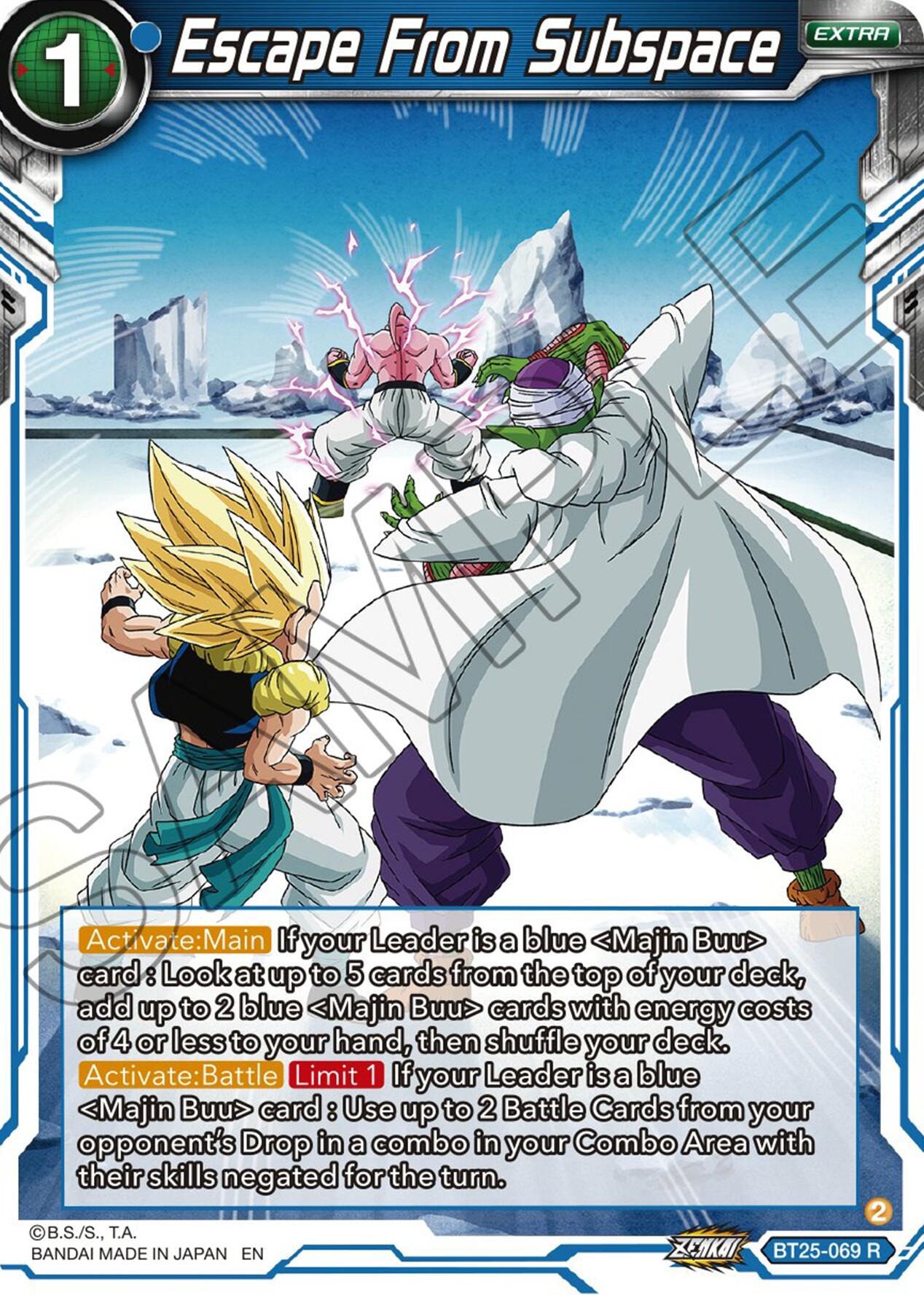 Escape From Subspace (BT25-069) [Legend of the Dragon Balls] | Odin's Place