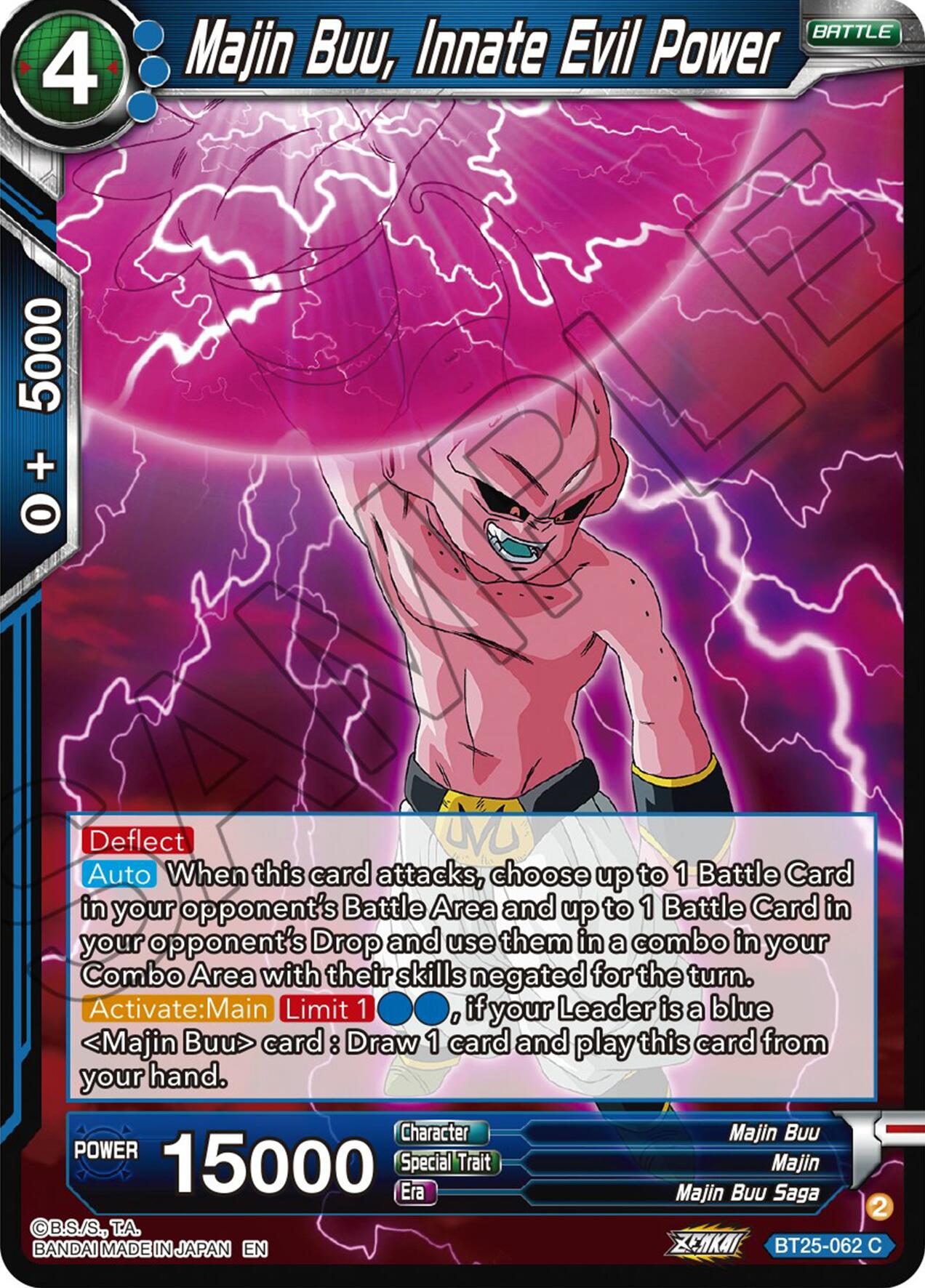 Majin Buu, Innate Evil Power (BT25-062) [Legend of the Dragon Balls] | Odin's Place