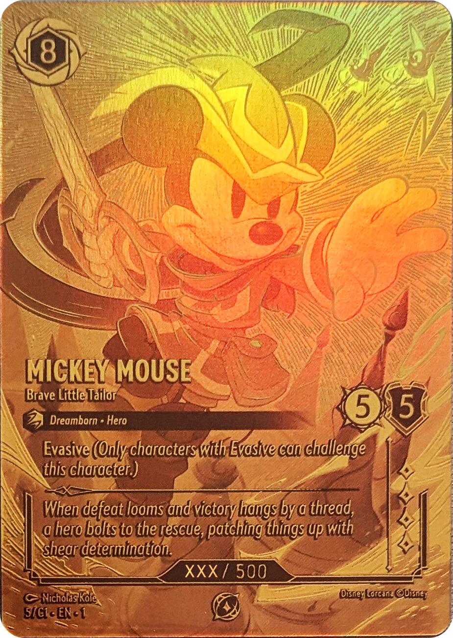 Mickey Mouse - Brave Little Tailor (Serial Numbered) (5) [Promo Cards] | Odin's Place