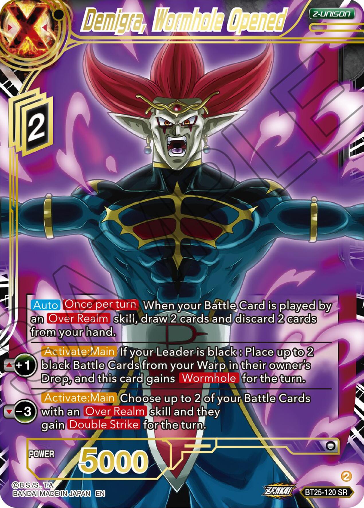 Demigra, Wormhole Opened (BT25-120) [Legend of the Dragon Balls] | Odin's Place