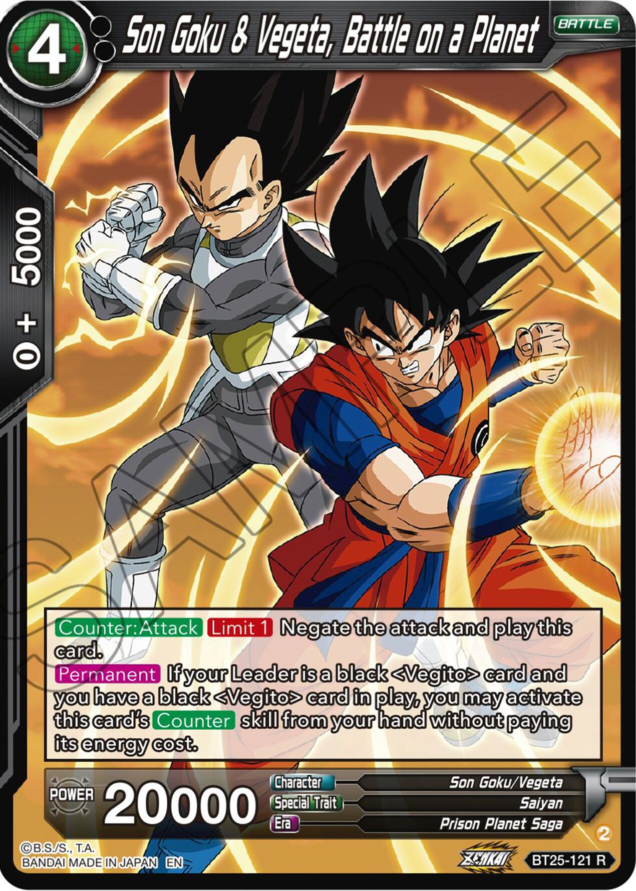 Son Goku & Vegeta, Battle on a Planet (BT25-121) [Legend of the Dragon Balls] | Odin's Place