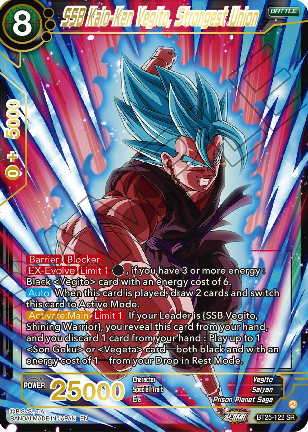 SSB Kaio-Ken Vagito, Strongest Union (BT25-122) [Legend of the Dragon Balls] | Odin's Place
