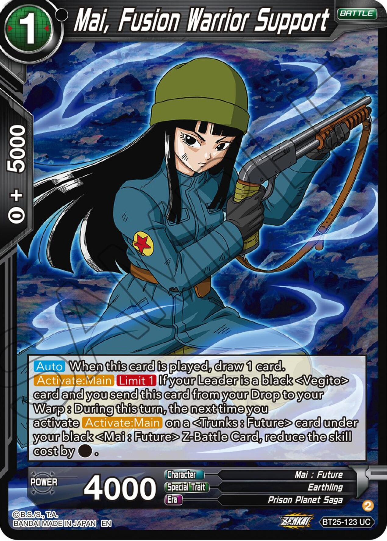 Mai, Fusion Warrior Support (BT25-123) [Legend of the Dragon Balls] | Odin's Place