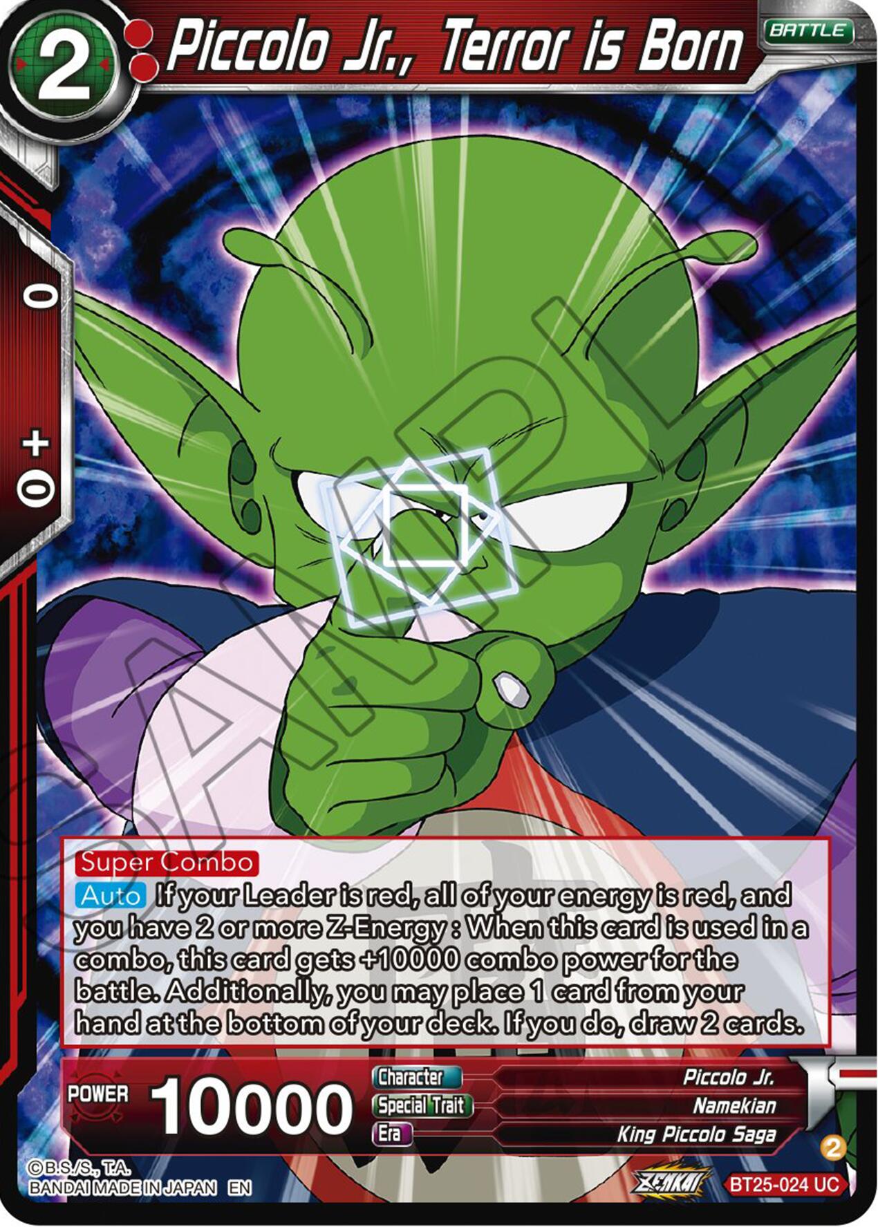 Piccolo Jr., Terror is Born (BT25-024) [Legend of the Dragon Balls] | Odin's Place