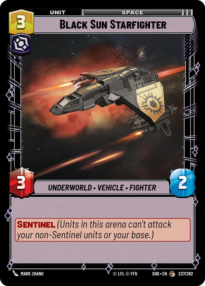 Black Sun Starfighter (237/262) (237/262) [Shadows of the Galaxy] | Odin's Place
