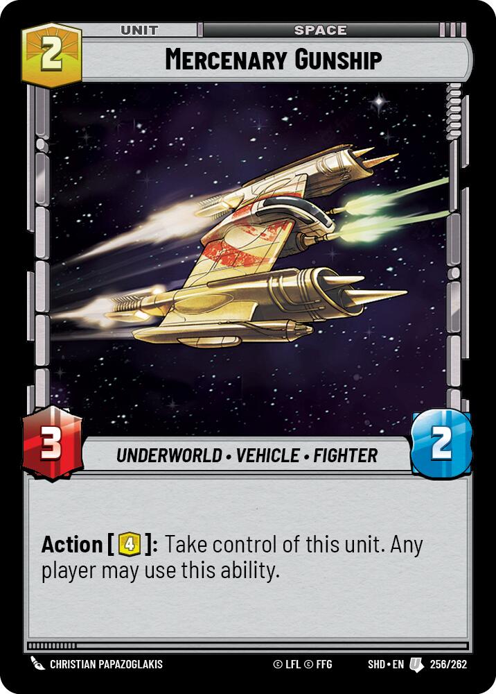Mercenary Gunship (256/262) (256/262) [Shadows of the Galaxy] | Odin's Place