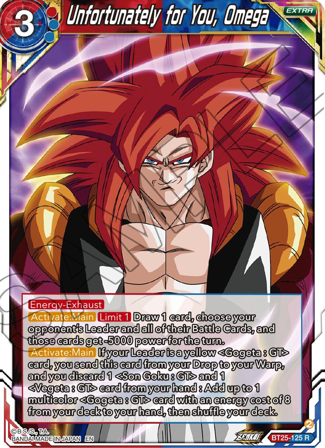 Unfortunately for You, Omega (BT25-125) [Legend of the Dragon Balls] | Odin's Place