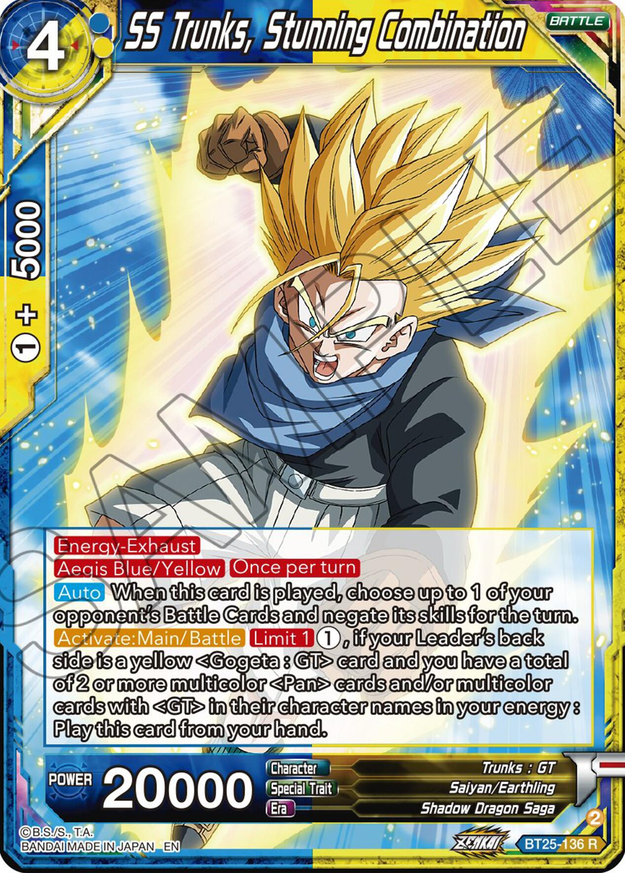 SS Trunks, Stunning Combination (BT25-136) [Legend of the Dragon Balls] | Odin's Place