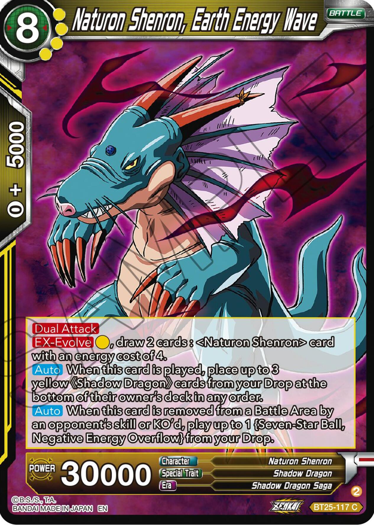 Naturon Shenron, Earth Energy Wave (BT25-117) [Legend of the Dragon Balls] | Odin's Place