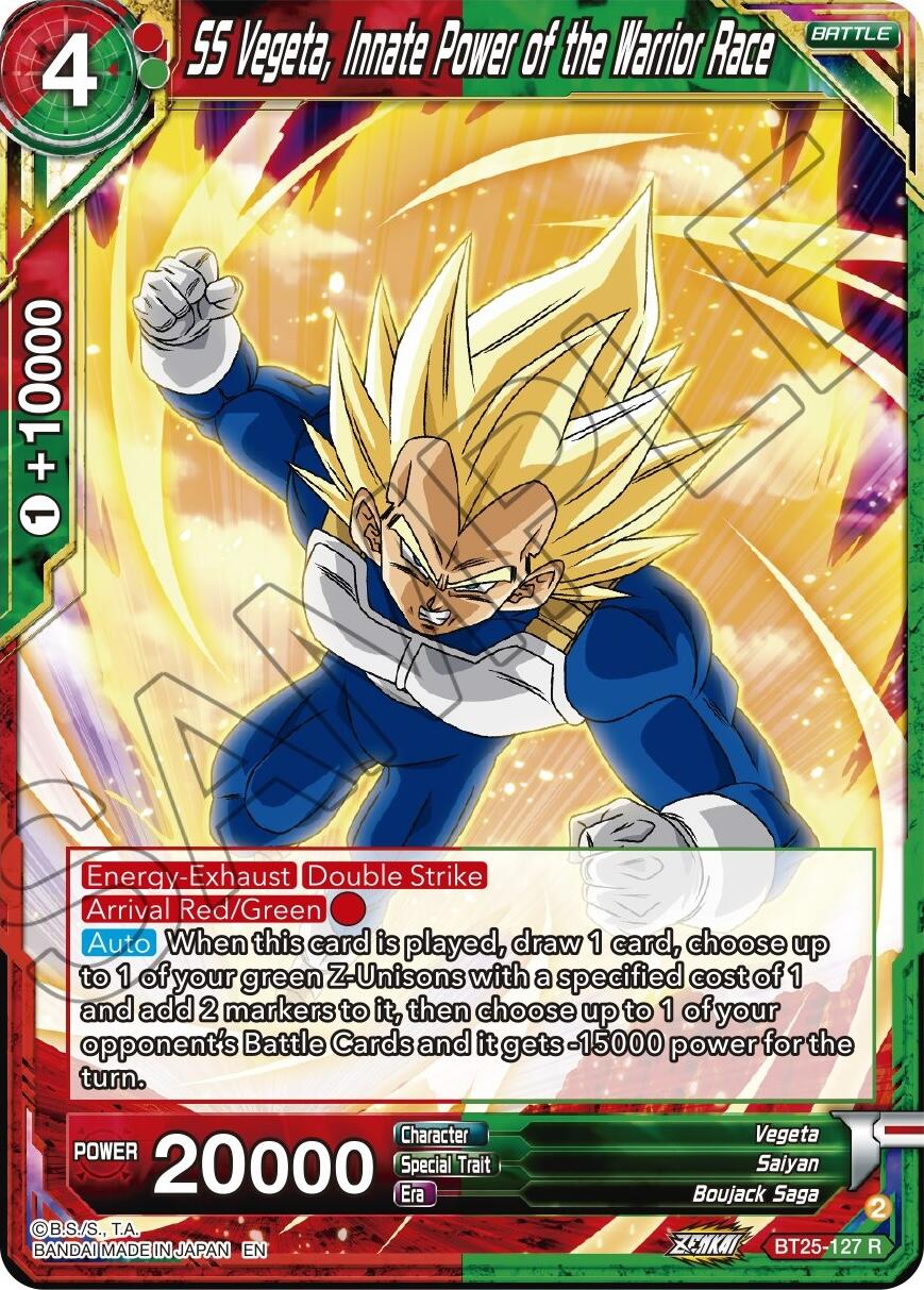 SS Vegeta, Innate Power of the Warrior Race (BT25-127) [Legend of the Dragon Balls] | Odin's Place