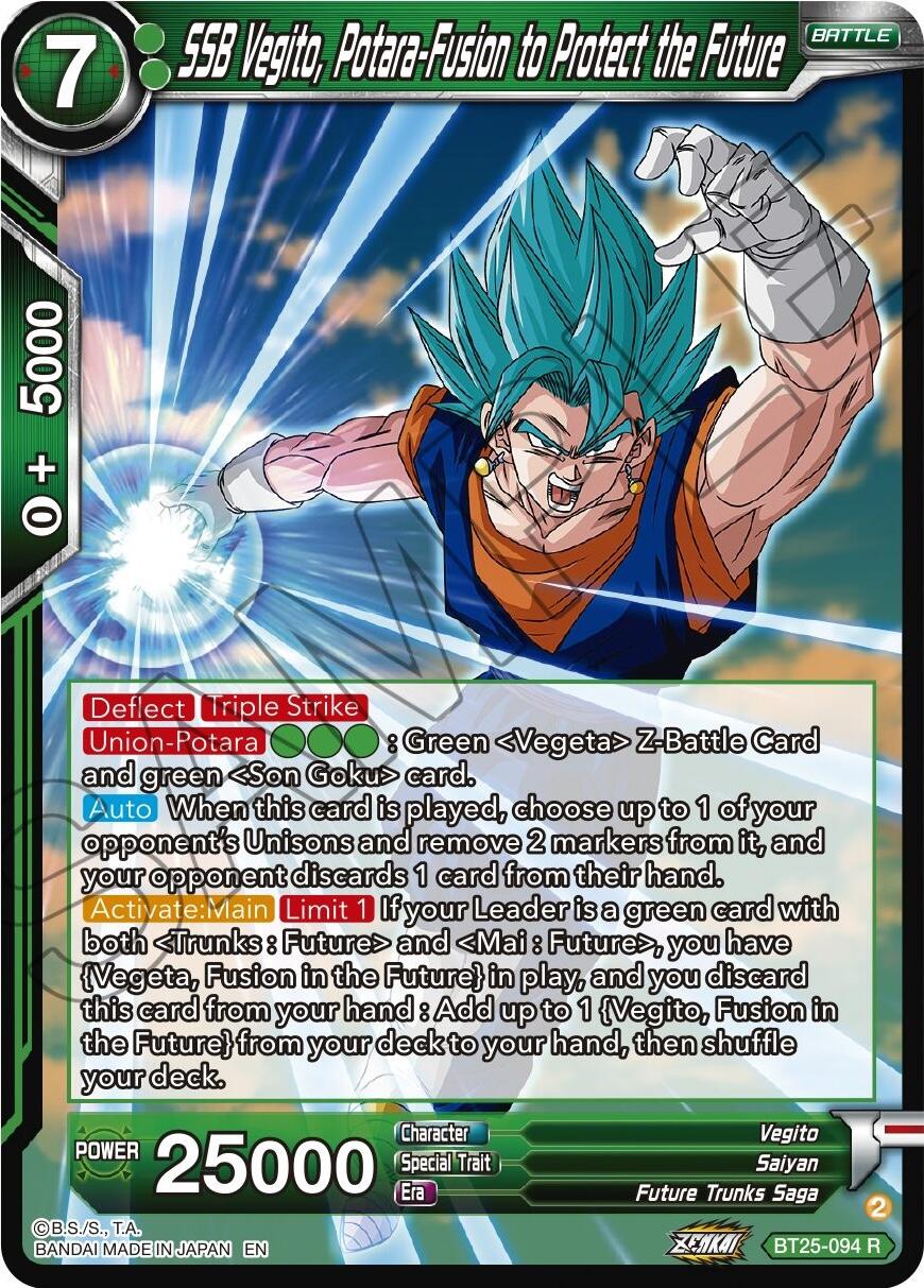 SSB Vegito, Potara-Fusion to Protect the Future (BT25-094) [Legend of the Dragon Balls] | Odin's Place