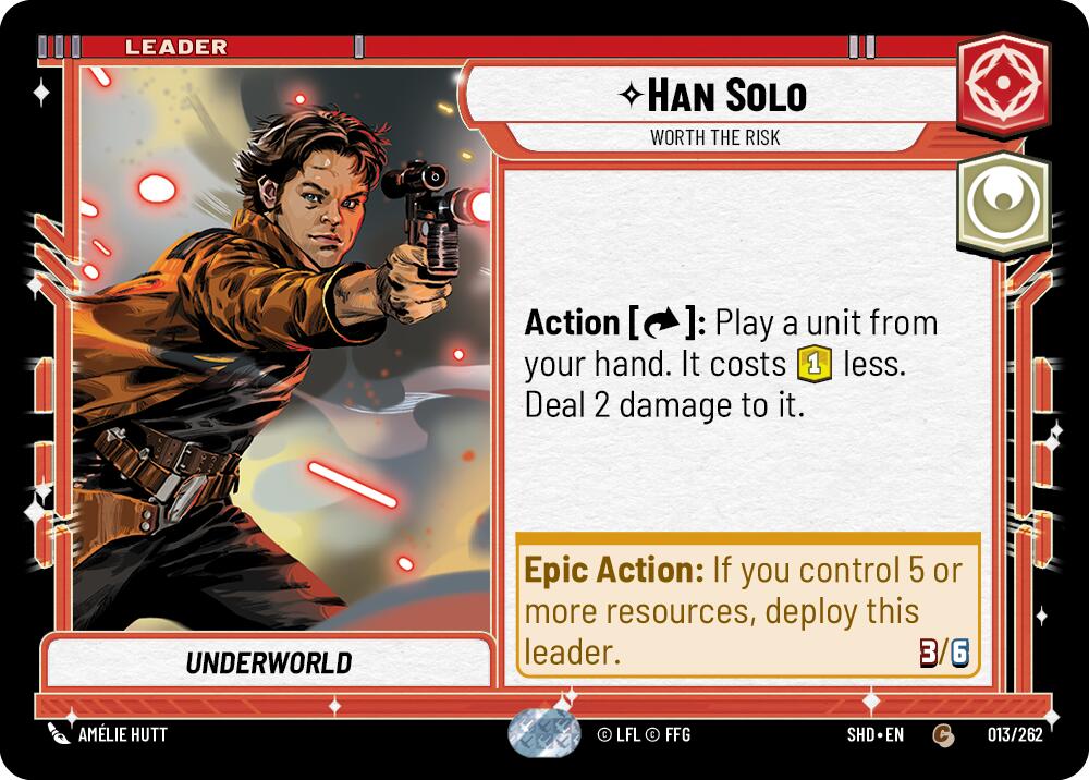 Han Solo - Worth the Risk (013/262) (013/262) [Shadows of the Galaxy] | Odin's Place