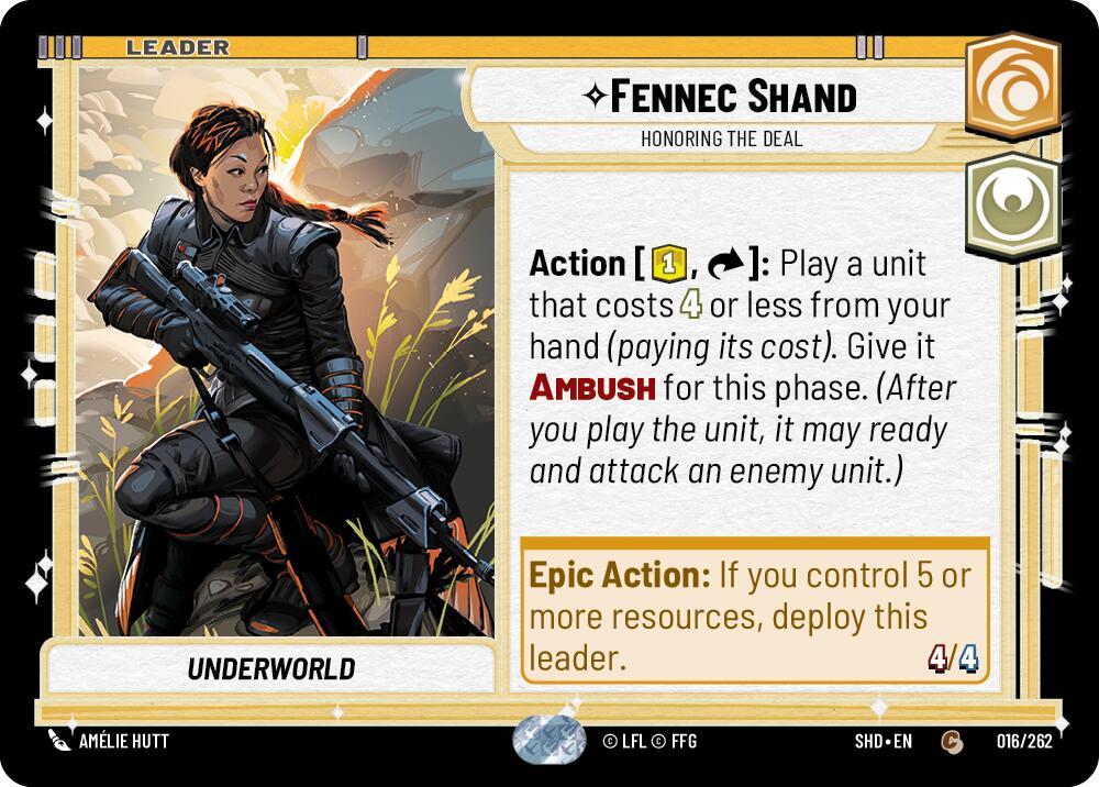 Fennec Shand - Honoring the Deal (016/262) (016/262) [Shadows of the Galaxy] | Odin's Place