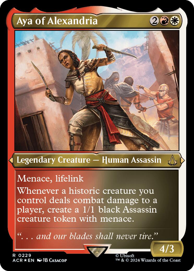 Aya of Alexandria (Foil Etched) [Assassin's Creed] | Odin's Place